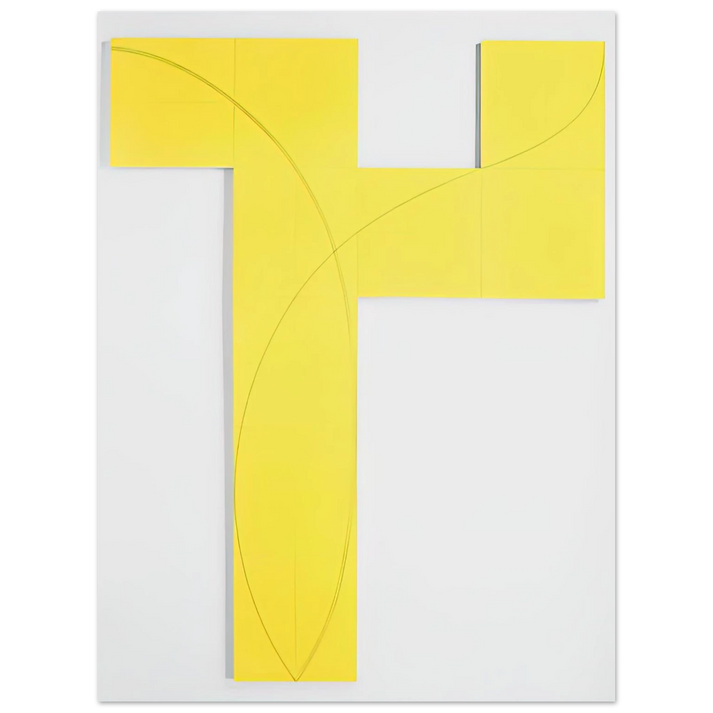 Robert Mangold - COLUMN STRUCTURE IX 2006 75x100 cm / 30x40inches Fine Art Poster