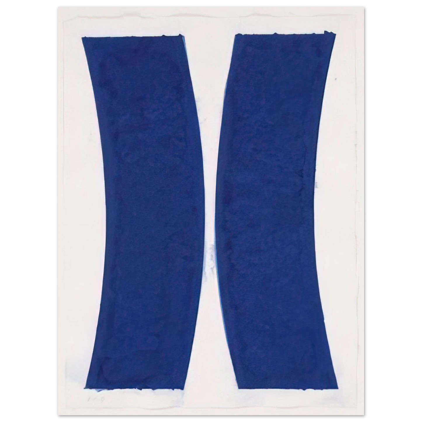 Ellsworth Kelly - Colored Paper Image V Blue Curves from Colored Paper Images Fine Art Poster - Default Title