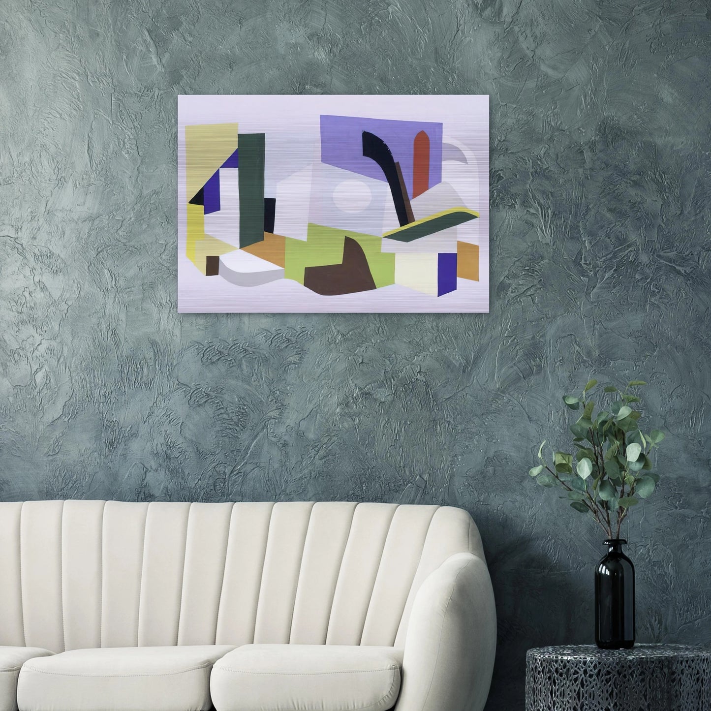 Untitled N.Y. World's Fair - 1939 - Ad Reinhardt Brushed Aluminum Print - 70x100 cm / 28x40 inches | Ad Reinhardt Aluminum Print | Ad Reinhardt Prints