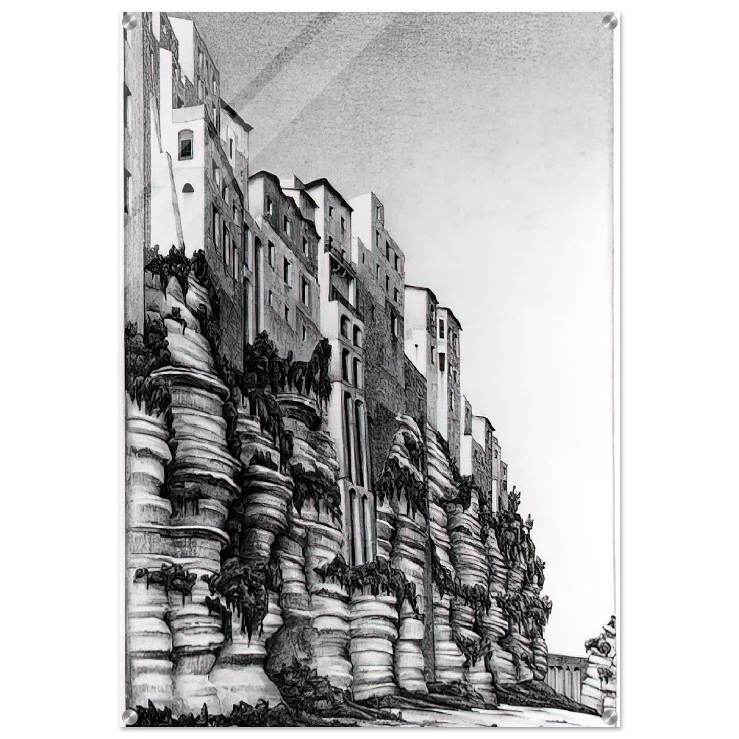 TROPEA CALABRIA - MC Escher Acrylic Print - 70x100 cm / 28x40″ inches | MC Escher Wall Art | MC Escher Prints