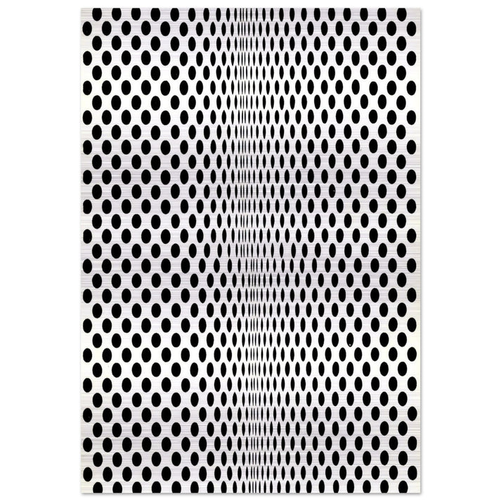 FISSION 1963 - Bridget Riley Brushed Aluminum Print - 70x100 cm / 28x40 inches | Bridget Riley Aluminum Print | Bridget Riley Prints