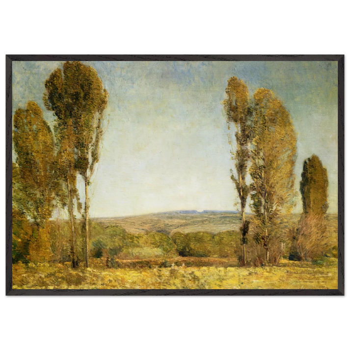 Golden Afternoon - Childe Hassam 70x100 cm / 28x40 inches Framed Art Print – Black Wooden Frame