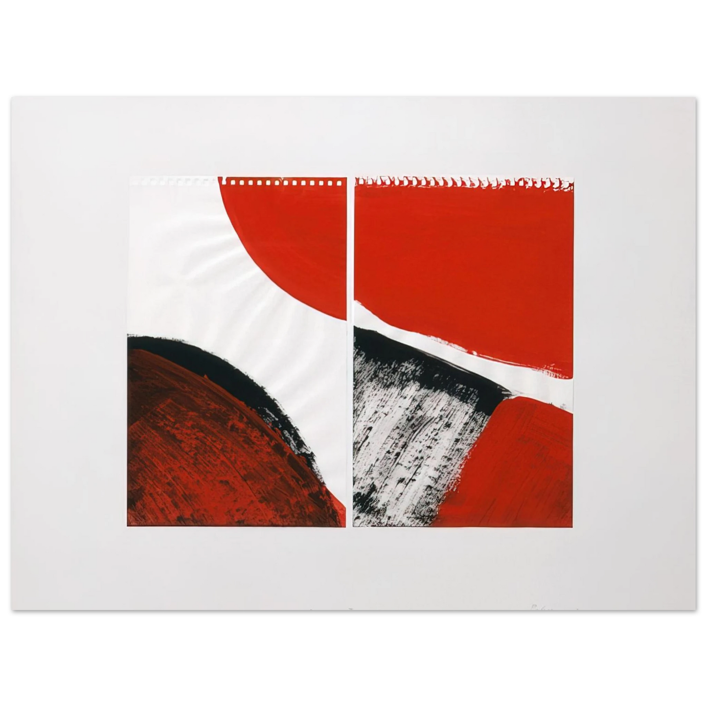 Blinky Palermo - WHO KNOWS THE BEGINNING AND WHO KNOWS THE END II 1976 Fine Art Poster - Default Title
