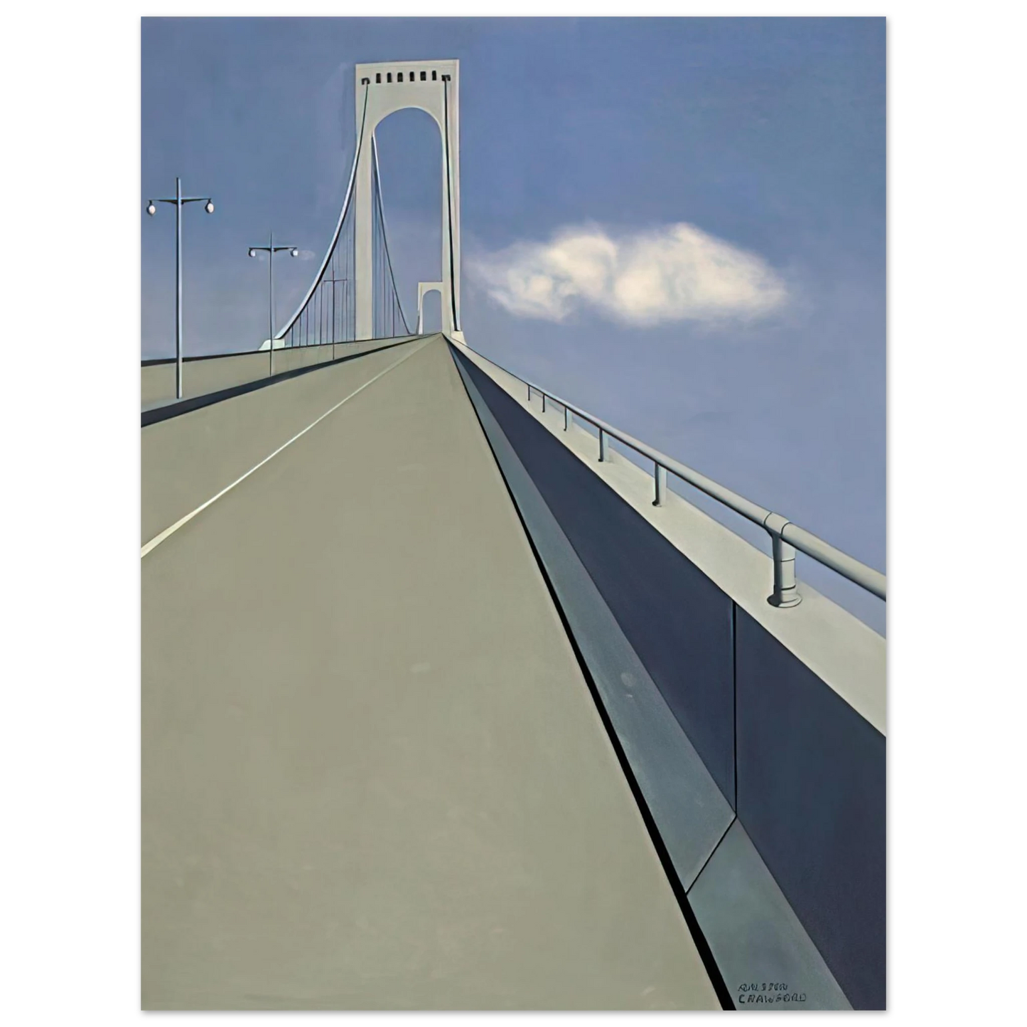 Ralston Crawford - Whitestone Bridge - 1940 Fine Art Poster - Default Title