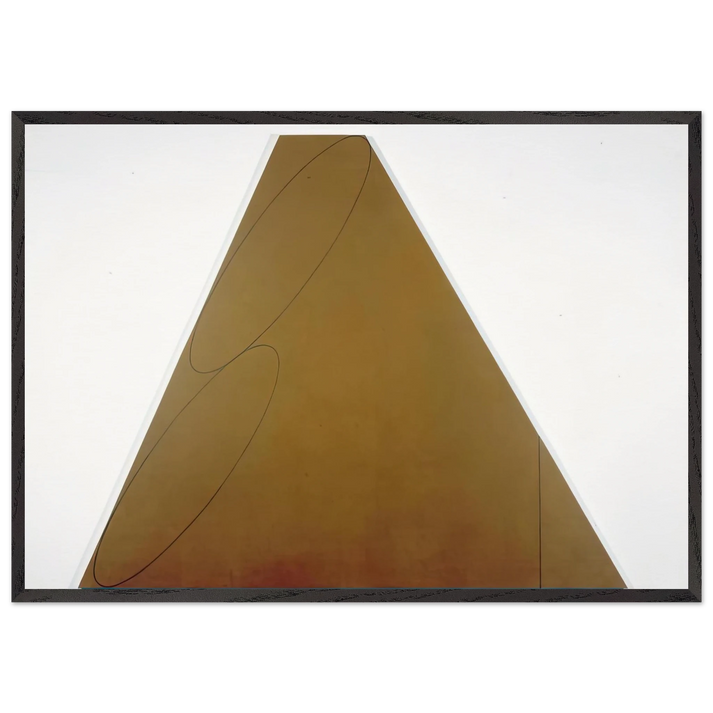 PLANE FIGURE III 1992 - Robert Mangold 70x100 cm / 28x40 inches Framed Art Print – Black Wooden Frame