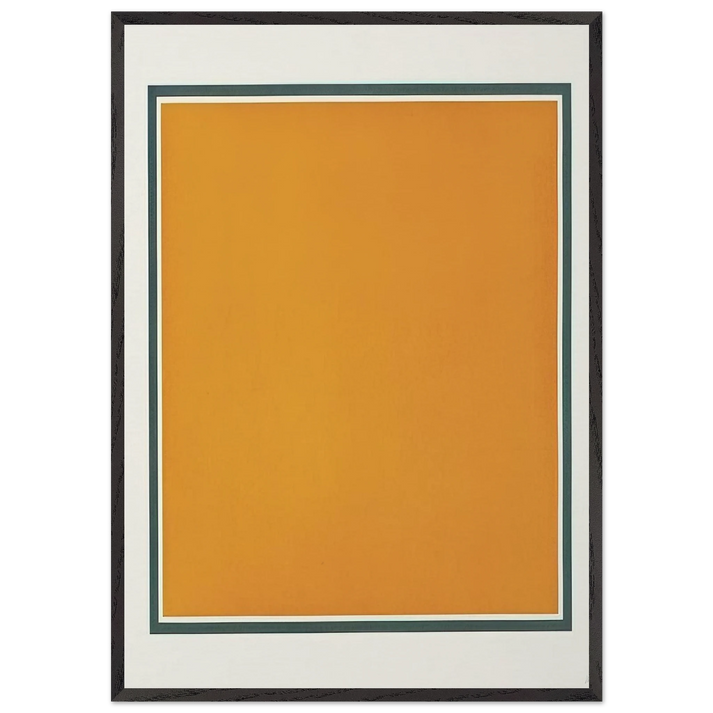 A Square With Colors Superimposed Within a Border - Sol LeWitt 70x100 cm / 28x40 inches Framed Art Print – Black Wooden Frame