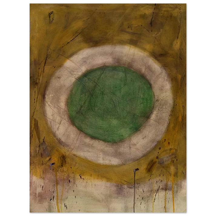 Gene Davis - Green Glow - 1958 75x100 cm / 30x40inches Fine Art Poster