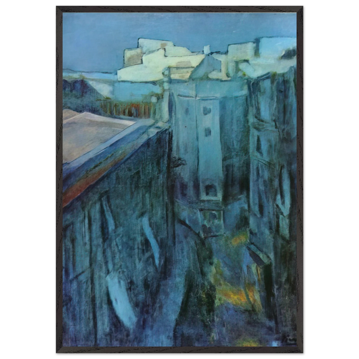 Dawn at Riera de Sant Joan - Pablo Picasso 70x100 cm / 28x40 inches Framed Art Print – Black Wooden Frame