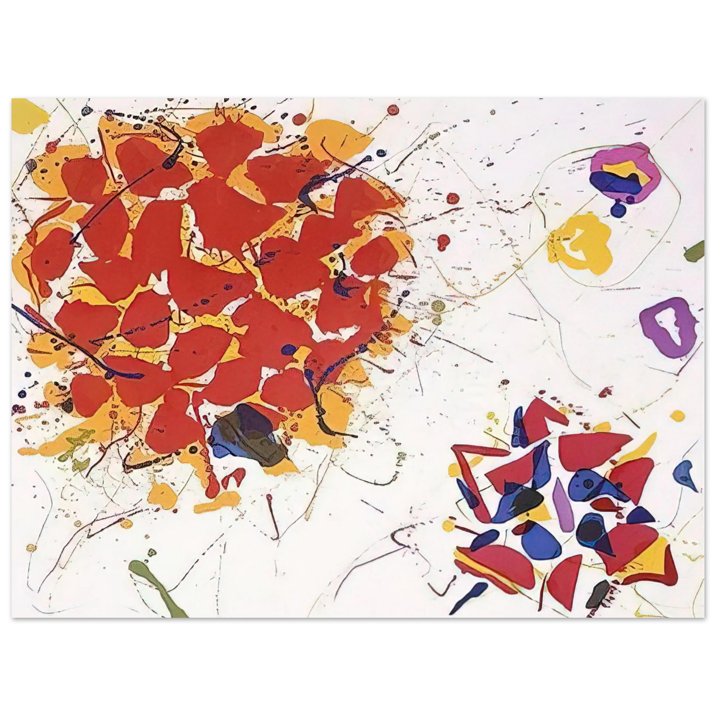 Sam Francis - Untitled L. I88; SFE 065 Fine Art Poster - Default Title