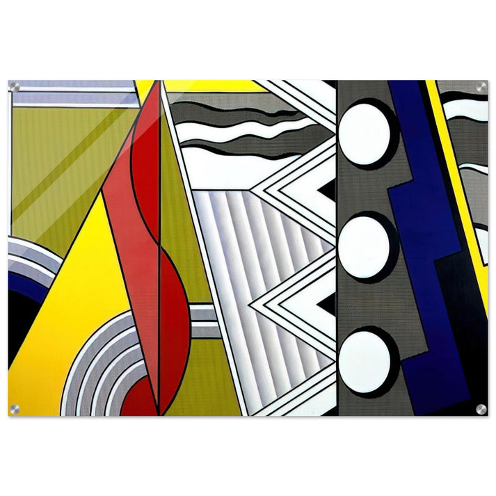 MODERN PAINTING WITH CLEF 1967 - Roy Lichtenstein Acrylic Print - 70x100 cm / 28x40″ inches