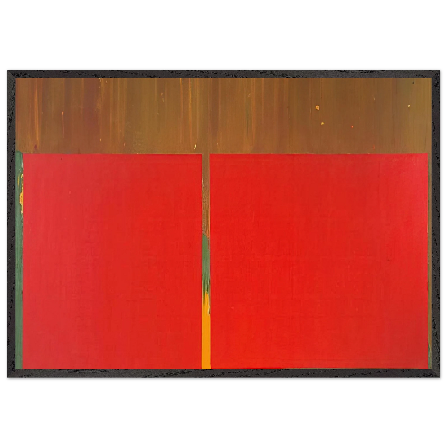 17 3 69 - 1969 - John Hoyland 70x100 cm / 28x40 inches Framed Art Print – Black Wooden Frame