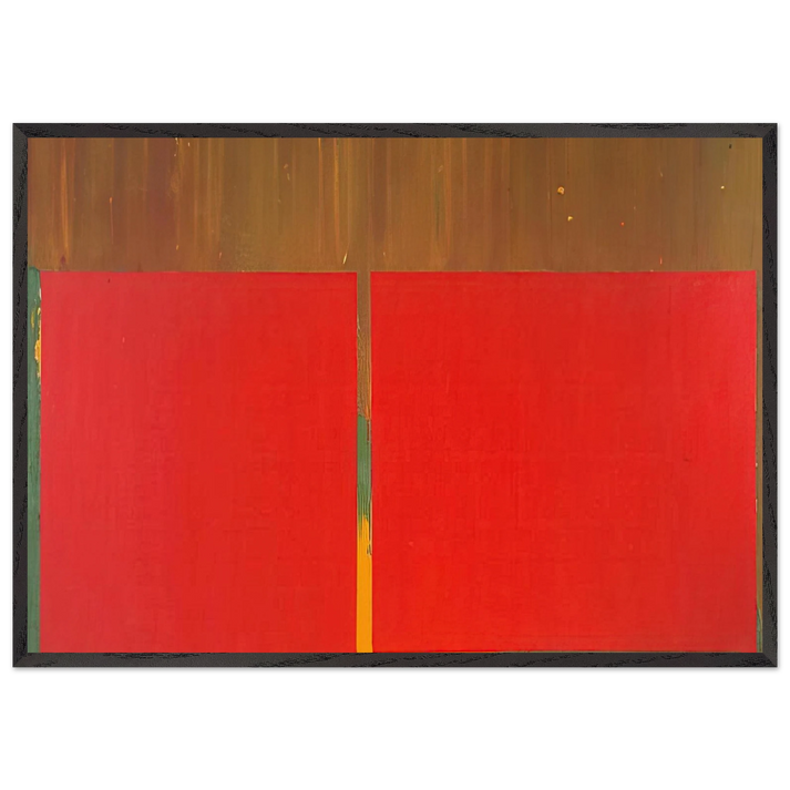 17 3 69 - 1969 - John Hoyland 70x100 cm / 28x40 inches Framed Art Print – Black Wooden Frame