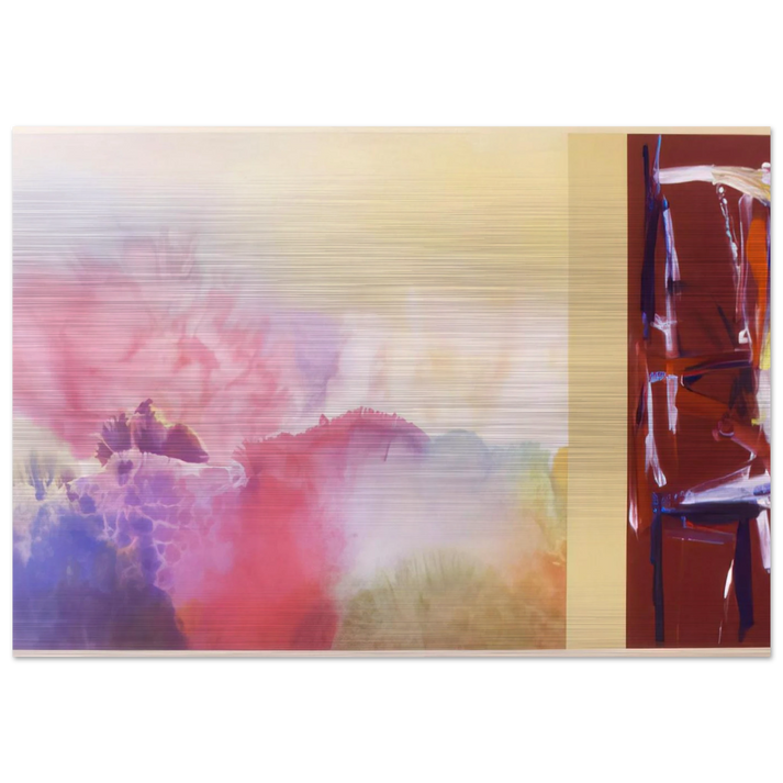 For Sara Teasdale - 1992 - Ronnie Landfield Brushed Aluminum Print - 70x100 cm / 28x40 inches | Ronnie Landfield Aluminum Print | Ronnie Landfield Prints