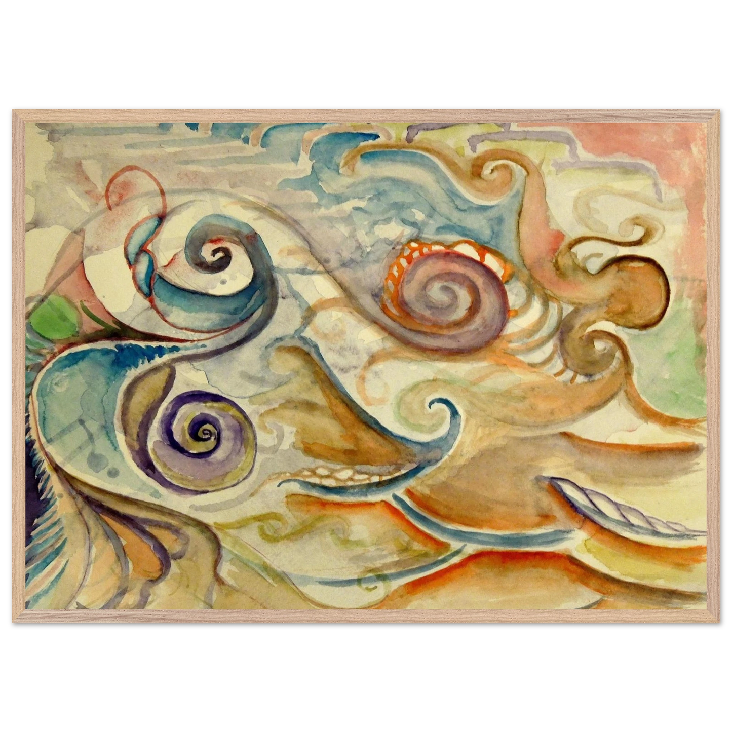 Walter Inglis Anderson - Walter Anderson Wall art - A2 (42 x 59.4 cm) - Premium Wooden Framed Poster With Fine Art Paper - White frame