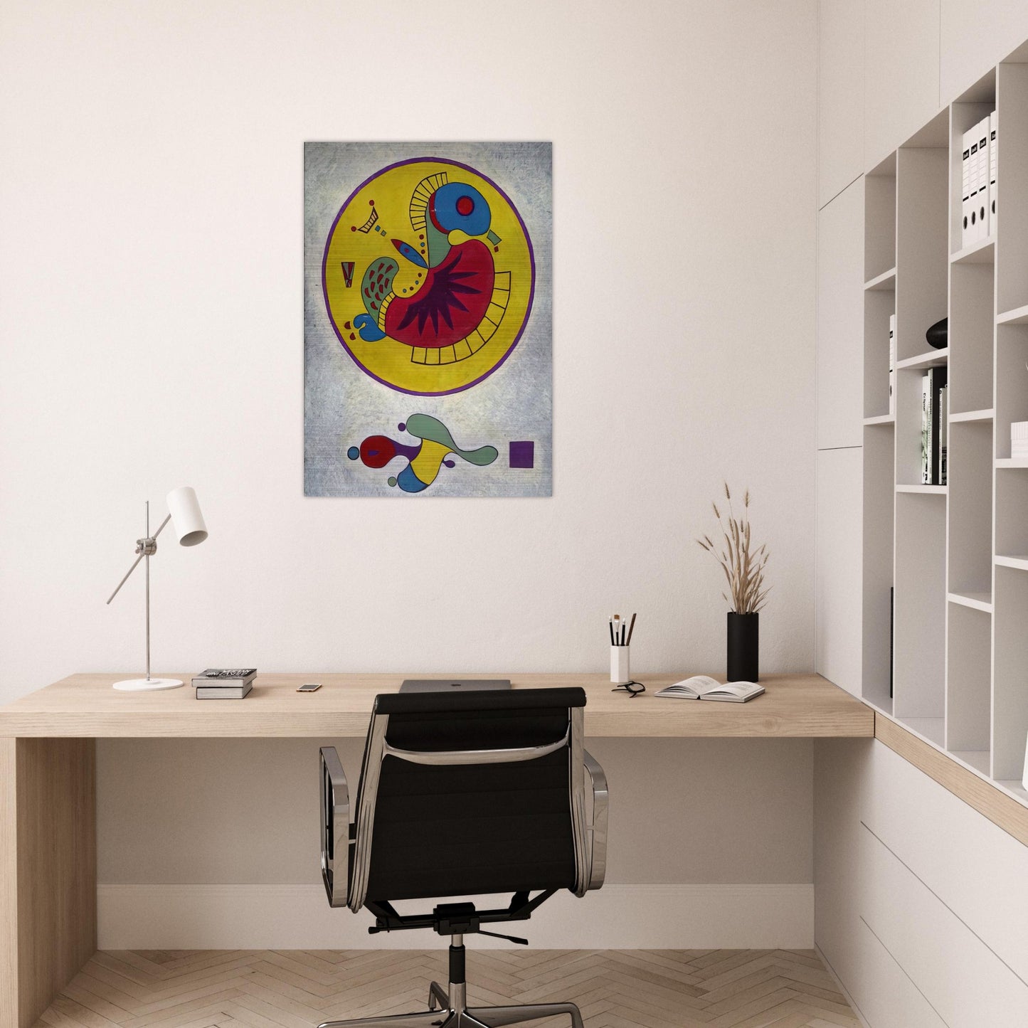UNTITLED 1 - Wassily Kandinsky Brushed Aluminum Print - 70x100 cm / 28x40 inches | Wassily Kandinsky Aluminum Print | Wassily Kandinsky Prints
