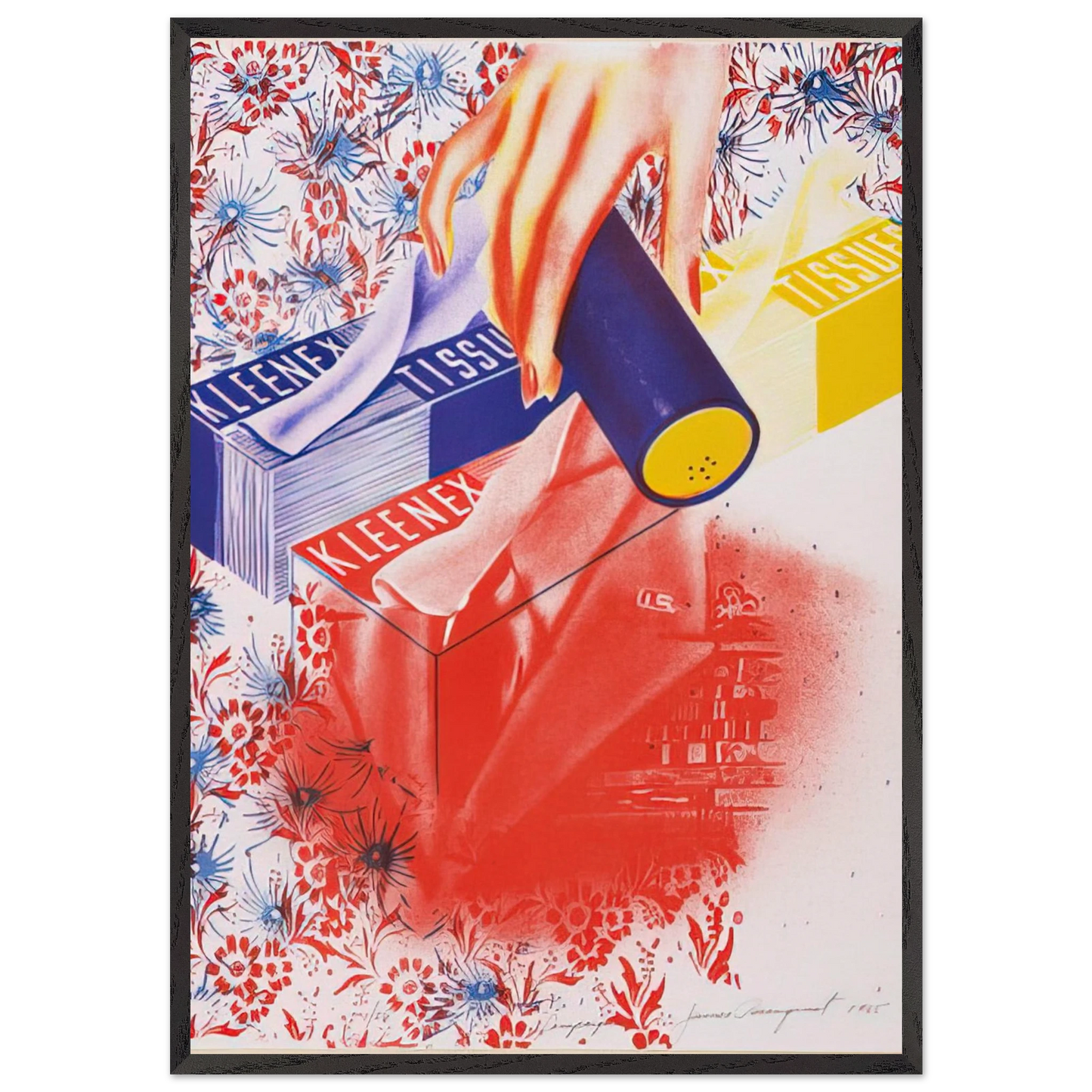 Campaign - James Rosenquist Framed Art Print – Black Wooden Frame - Default Title - -Framed Art Print