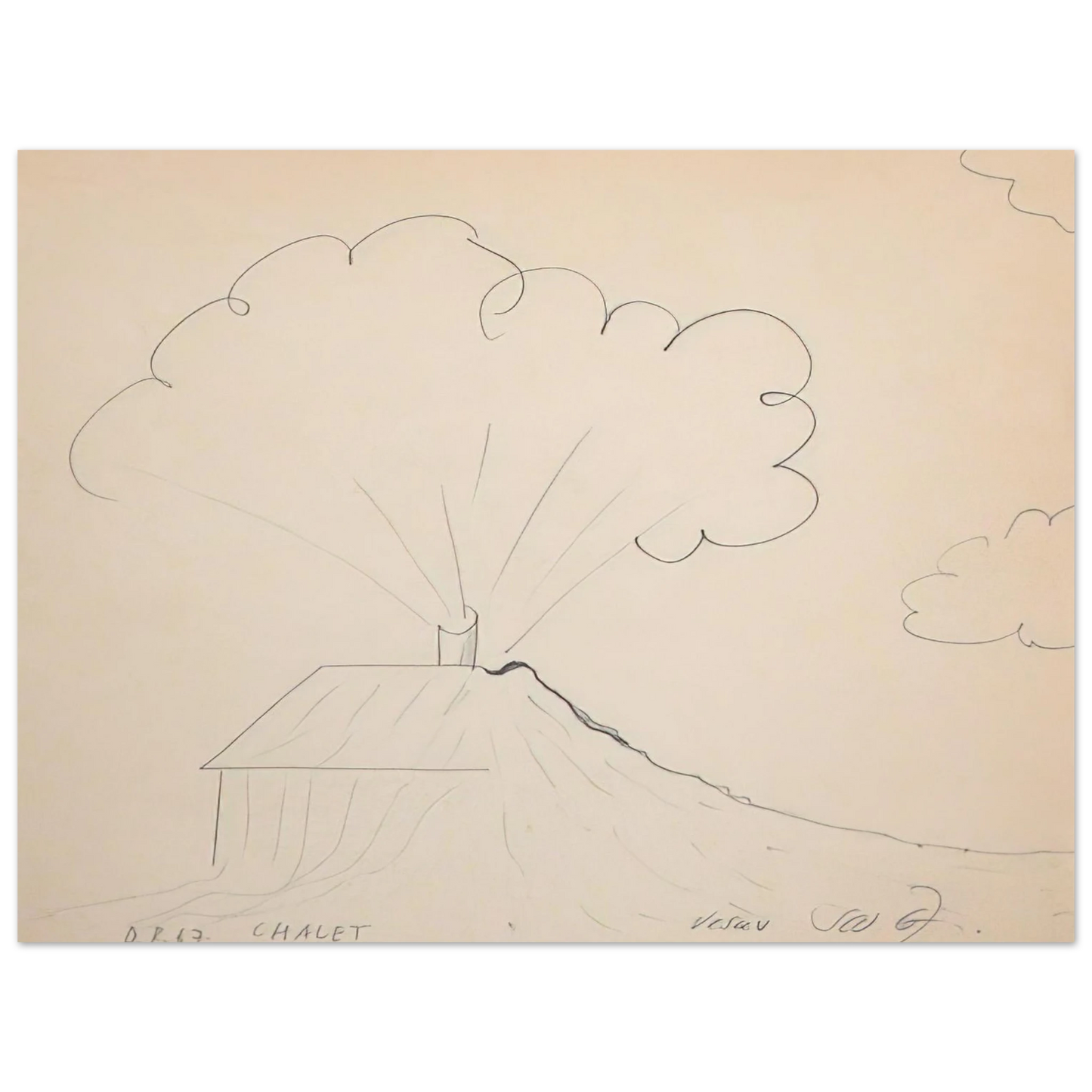 Dieter Roth - Chateau Vesuv - 1967 Fine Art Poster - Default Title