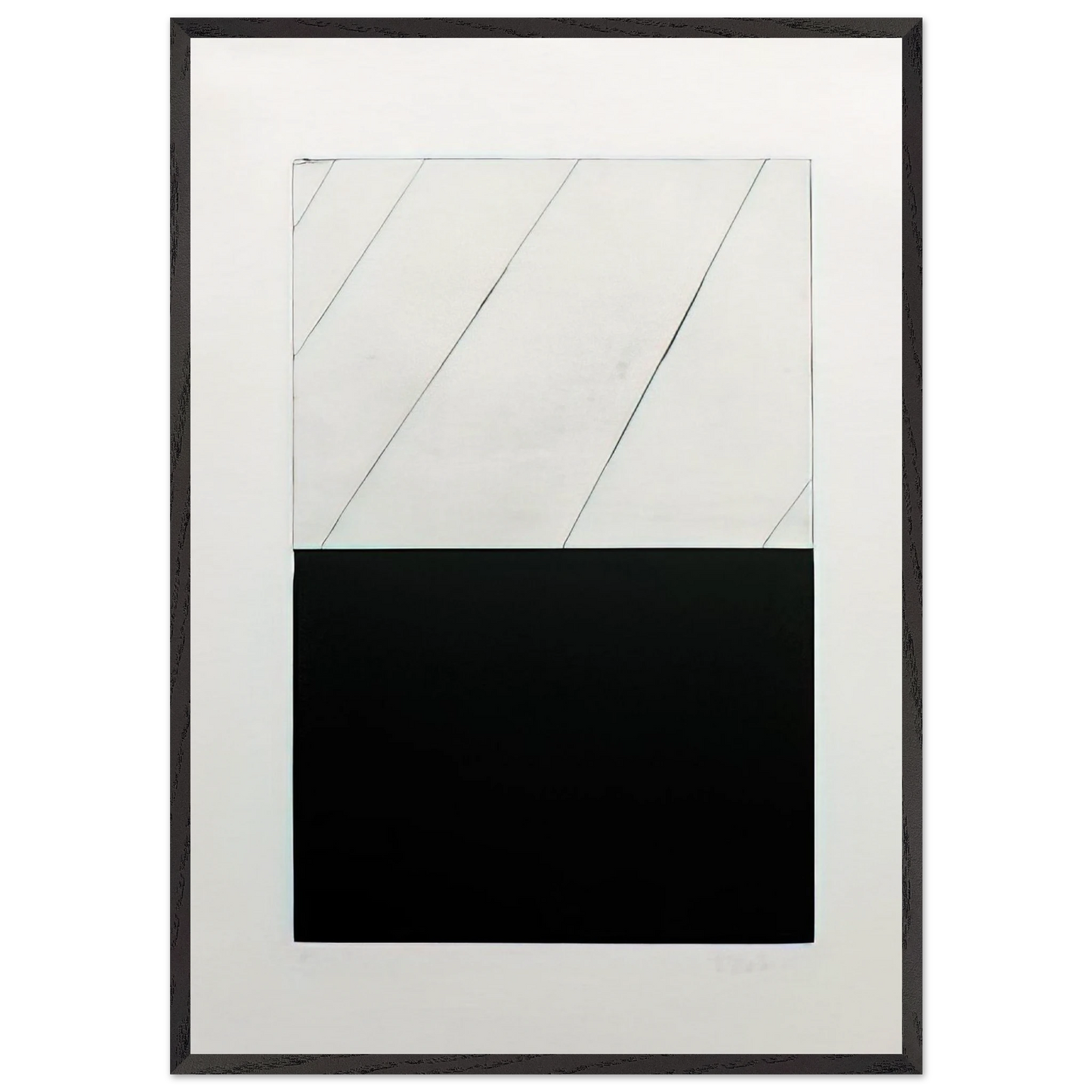 Adriatics A - 1973 - Brice Marden 70x100 cm / 28x40 inches Framed Art Print – Black Wooden Frame
