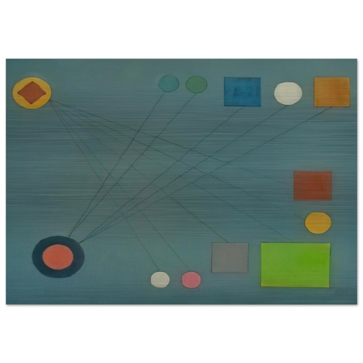 De la Serie Cartas Celestes - 1956 1 - Lolo Soldevilla Brushed Aluminum Print - 70x100 cm / 28x40 inches | Lolo Soldevilla Aluminum Print | Lolo Soldevilla Prints