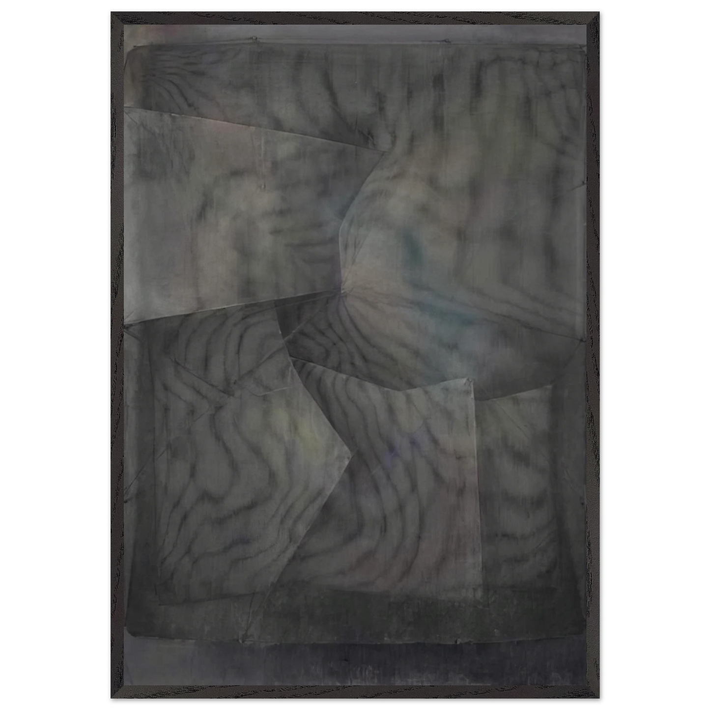 La voz de la luz 1 III - 1989 - Manuel Rivera 70x100 cm / 28x40 inches Framed Art Print – Black Wooden Frame