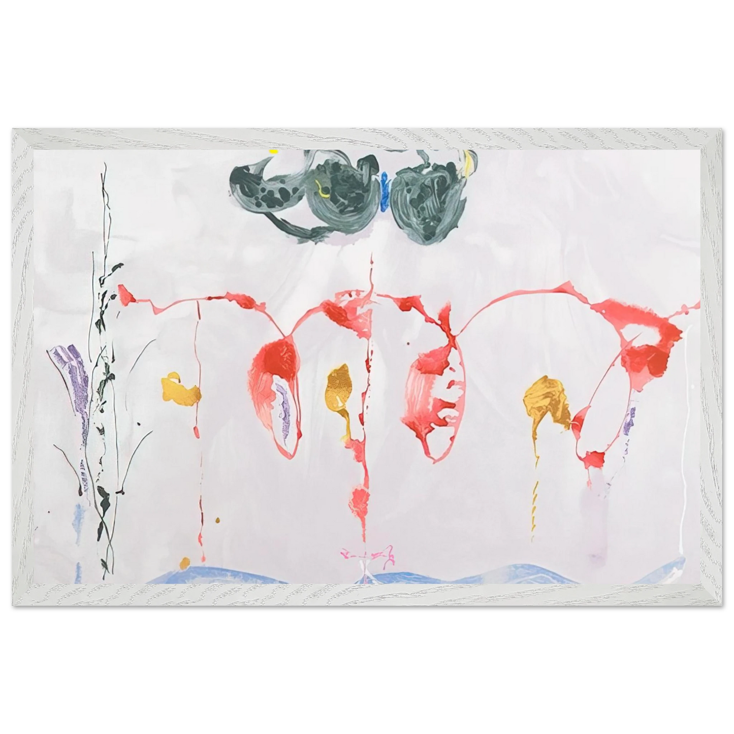 Helen Frankenthaler - Aerie - 2009 Wall art - A3 (29.7 x 42 cm) - Premium Wooden Framed Poster With Fine Art Paper-canvas - Wood frame