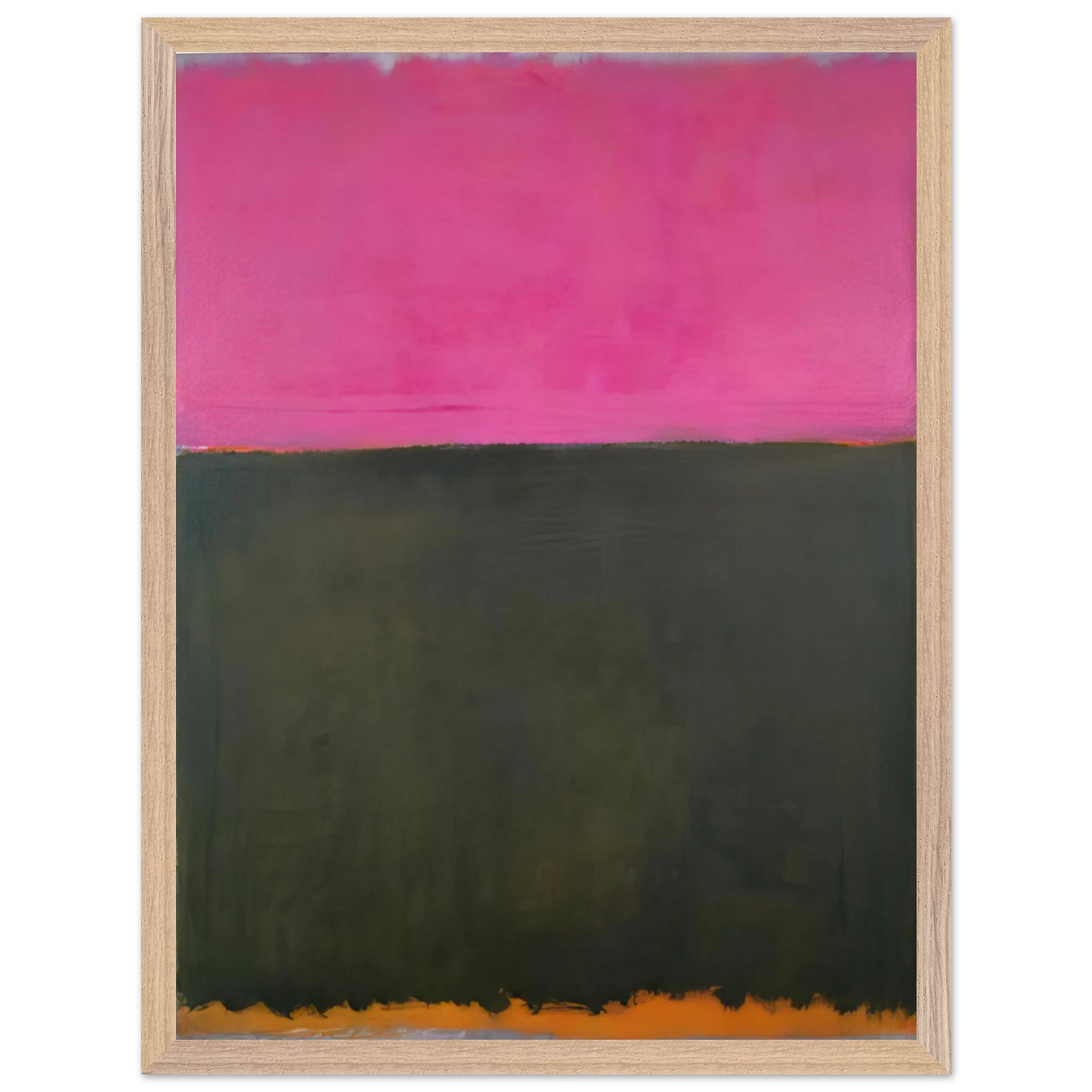 Mark Rothko - Untitled - 1953 Wall Art - 60x80 cm / 24x32 inches - Premium Wooden Framed Poster With Fine Art Paper - Wood frame