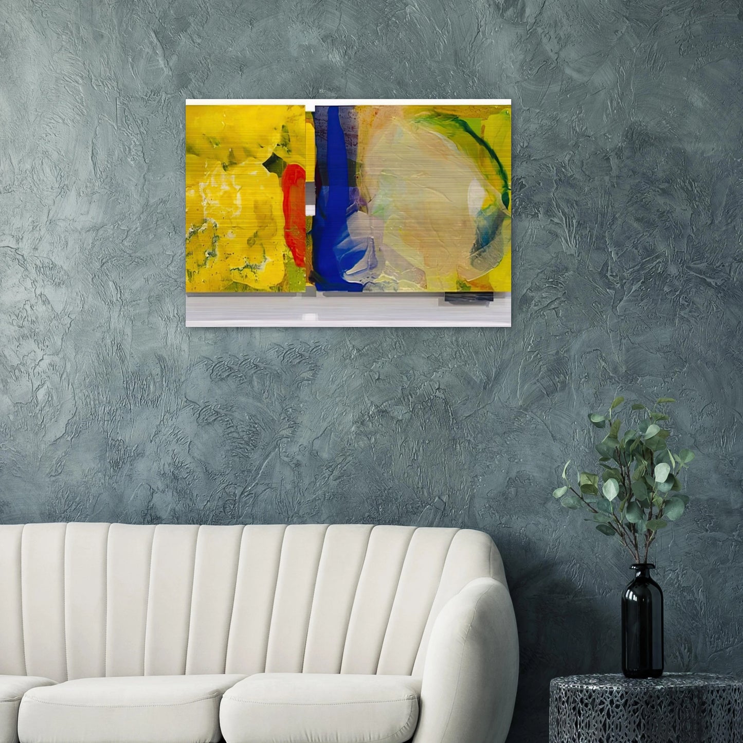 Fog Light - Sam Gilliam Brushed Aluminum Print - 70x100 cm / 28x40 inches | Sam Gilliam Aluminum Print | Sam Gilliam Prints
