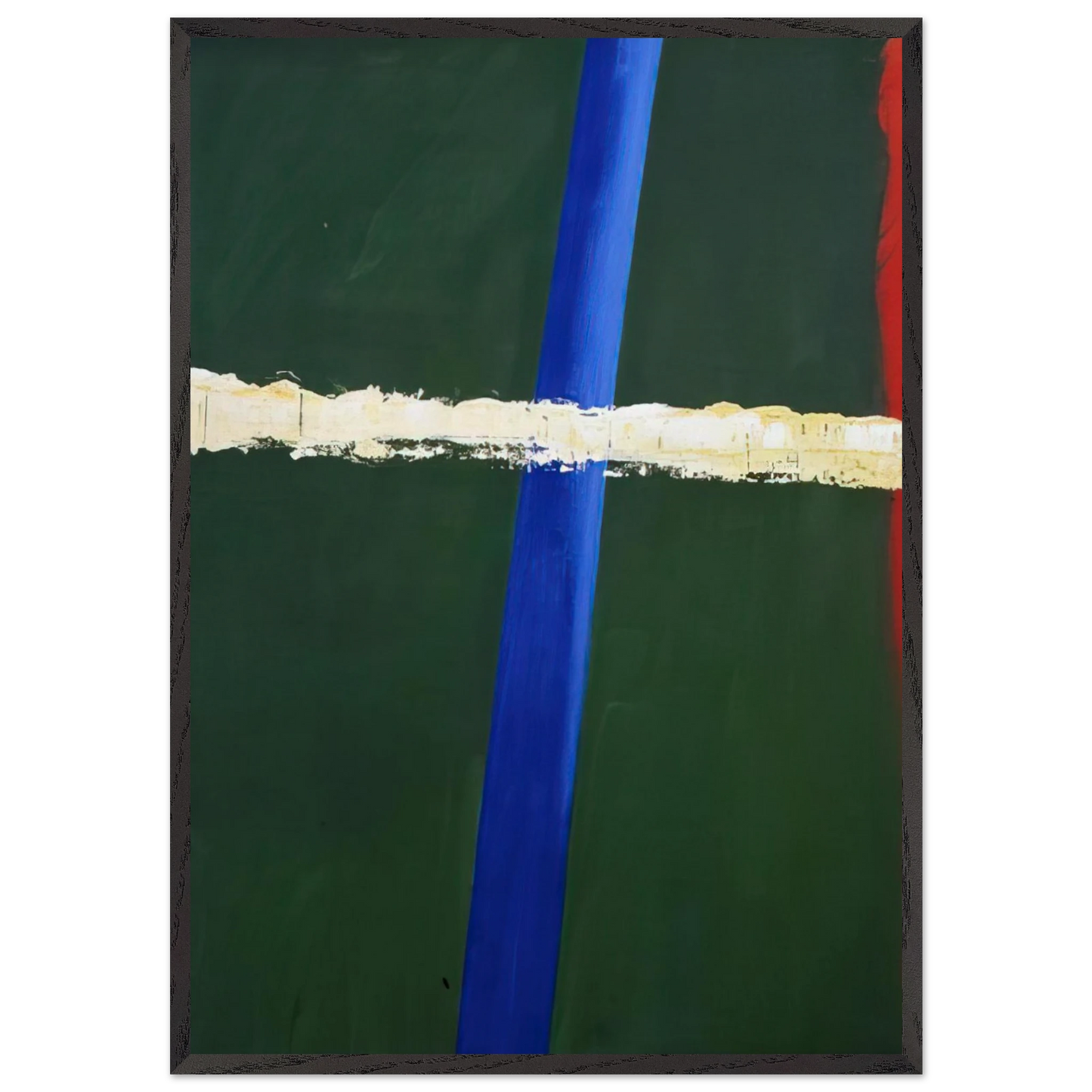 Steek 1 - 2005 N1 - Ralston Crawford 70x100 cm / 28x40 inches Framed Art Print – Black Wooden Frame