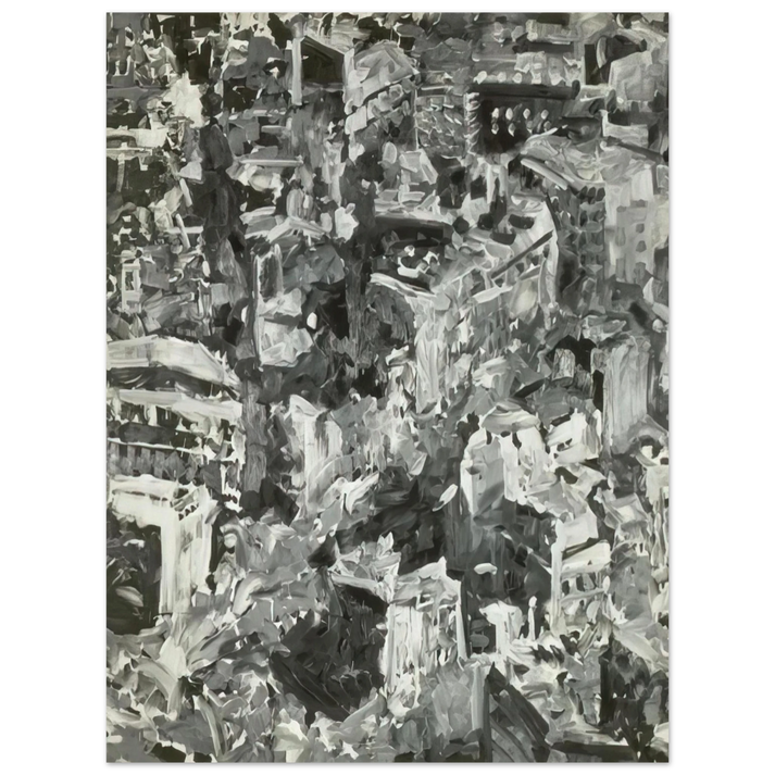 Gerhard Richter - TOWNSCAPE PARIS 1968 75x100 cm / 30x40inches Fine Art Poster