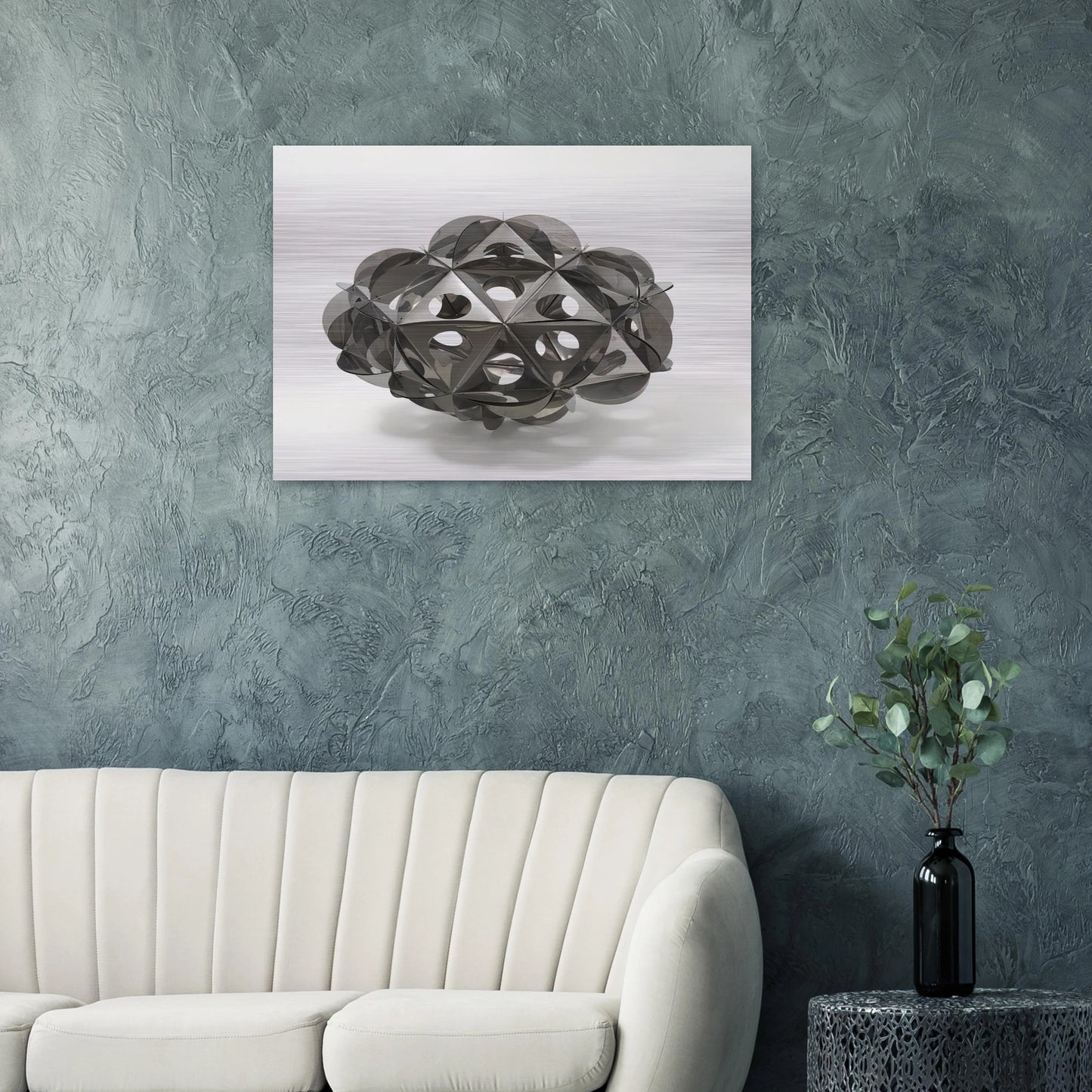 Aconà Biconbì - 1965 - Bruno Munari Brushed Aluminum Print - 70x100 cm / 28x40 inches | Bruno Munari Aluminum Print | Bruno Munari Prints