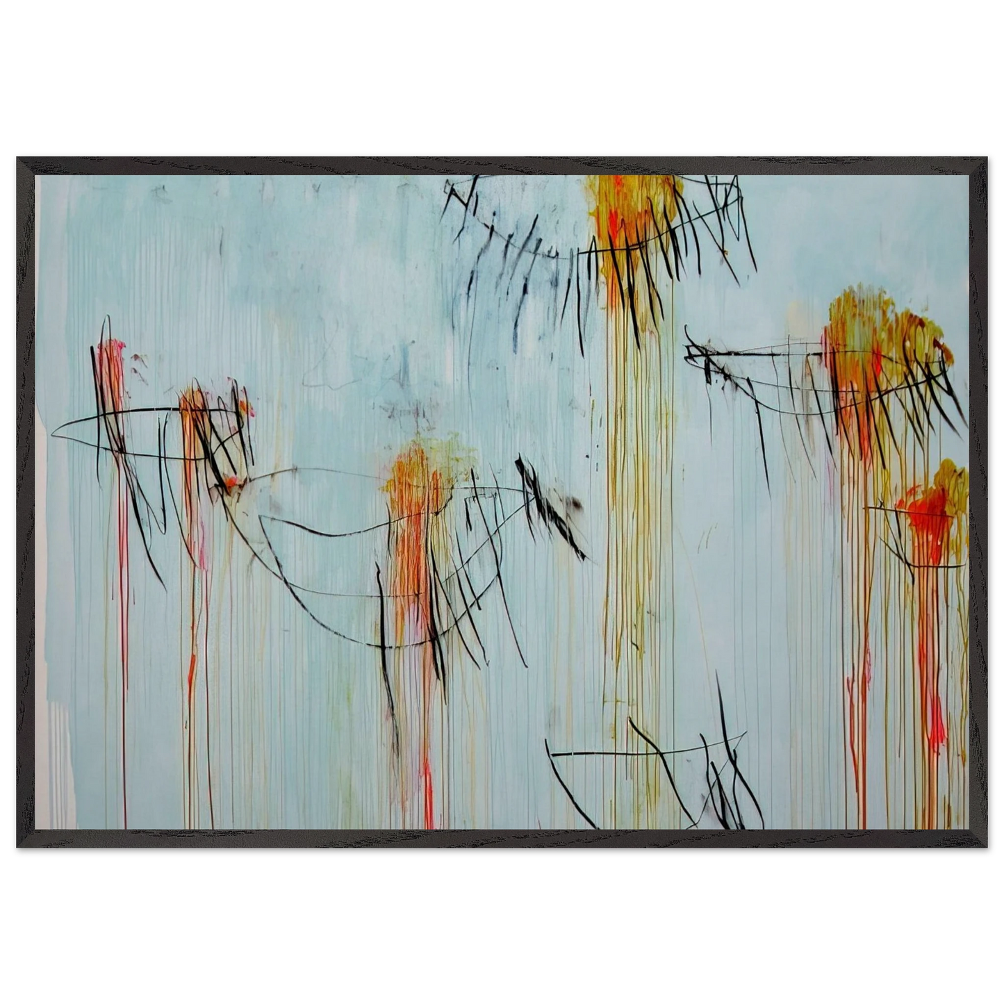 Lepanto Part II - Cy Twombly Framed Art Print – Black Wooden Frame - Default Title - -Framed Art Print
