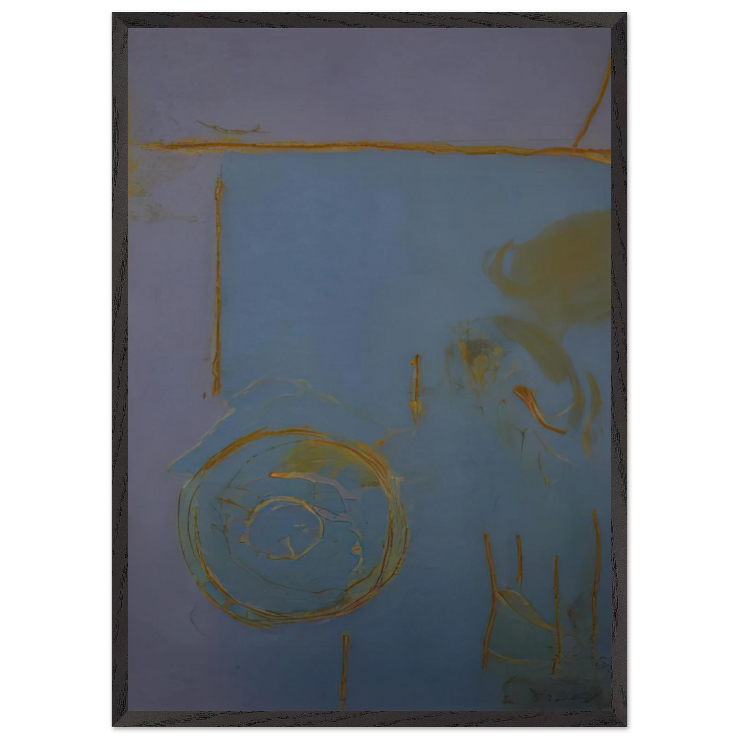 Helen Frankenthaler - Guadalupe - 1989 Wall art - 21x29.7 cm / 8x12" - Premium Wooden Framed Poster With Fine Art Paper - Black frame