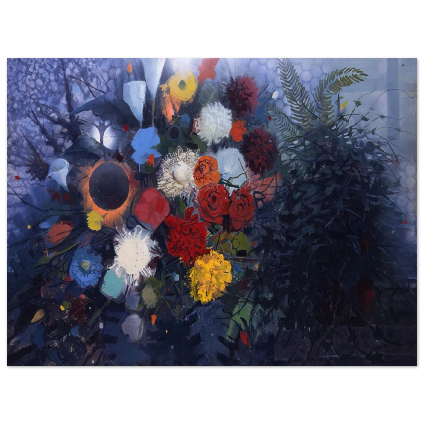 Gebre Kristos Desta - Flowers No. 1 - 1975 Fine Art Poster - Default Title