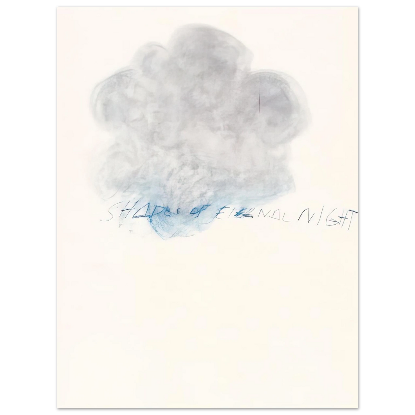 Cy Twombly - Fifty Days at Iliam. Shades of Eternal Night Fine Art Poster - Default Title