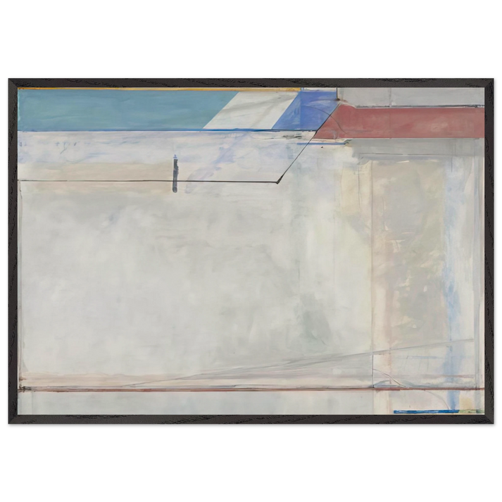 Ocean Park 63 - Richard Diebenkorn 70x100 cm / 28x40 inches Framed Art Print – Black Wooden Frame