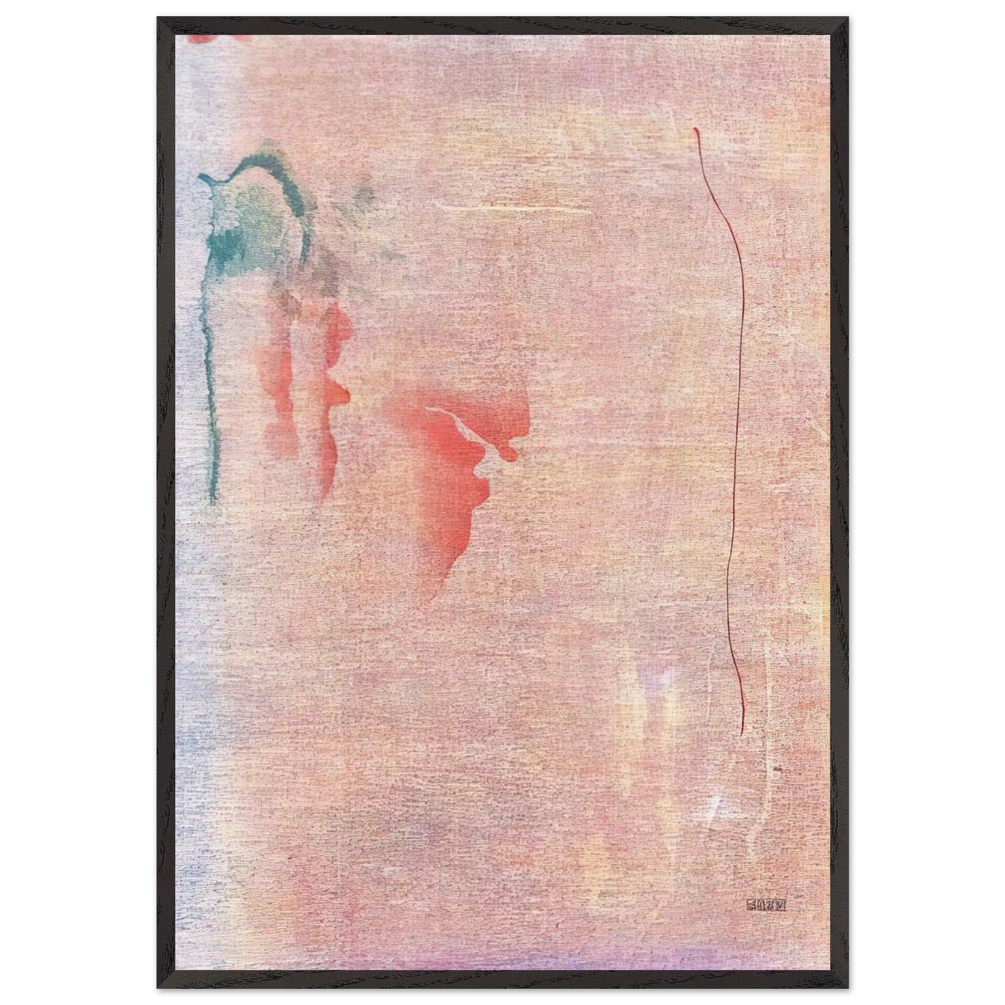 Cedar Hill - 1983 - Helen Frankenthaler 70x100 cm / 28x40 inches Framed Art Print – Black Wooden Frame