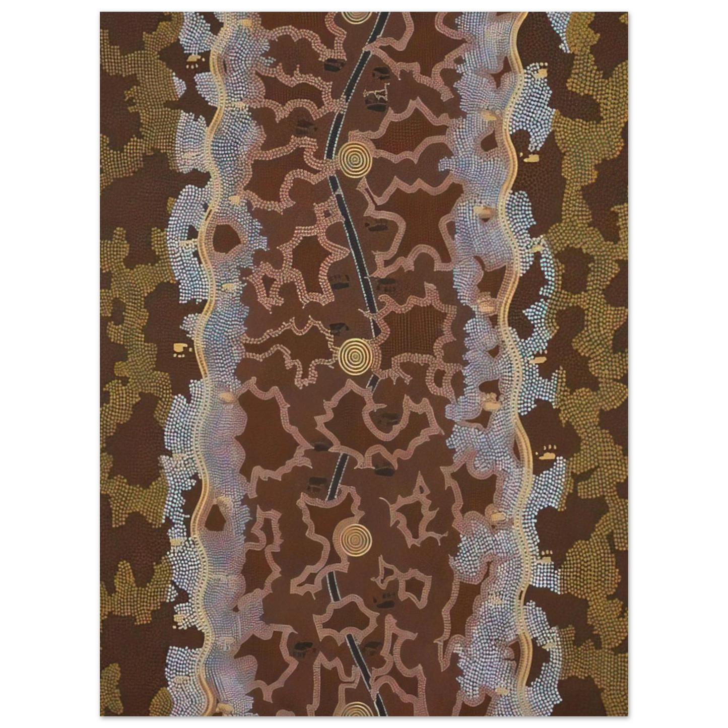 Clifford Possum Tjapaltjarri - Possum Dreaming at Napperby - 1979 Fine Art Poster - Default Title