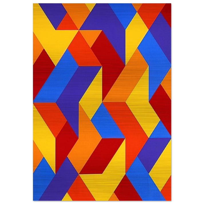 #3 - 1969 - Karl Benjamin Brushed Aluminum Print - 70x100 cm / 28x40 inches | Karl Benjamin Aluminum Print | Karl Benjamin Prints