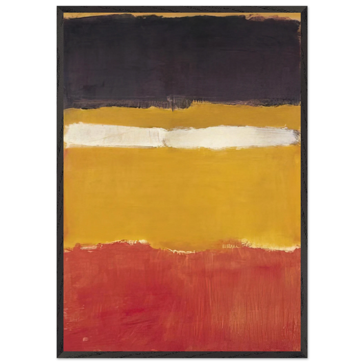 Number 24 Untitled - 1951 - Mark Rothko 70x100 cm / 28x40 inches Framed Art Print – Black Wooden Frame
