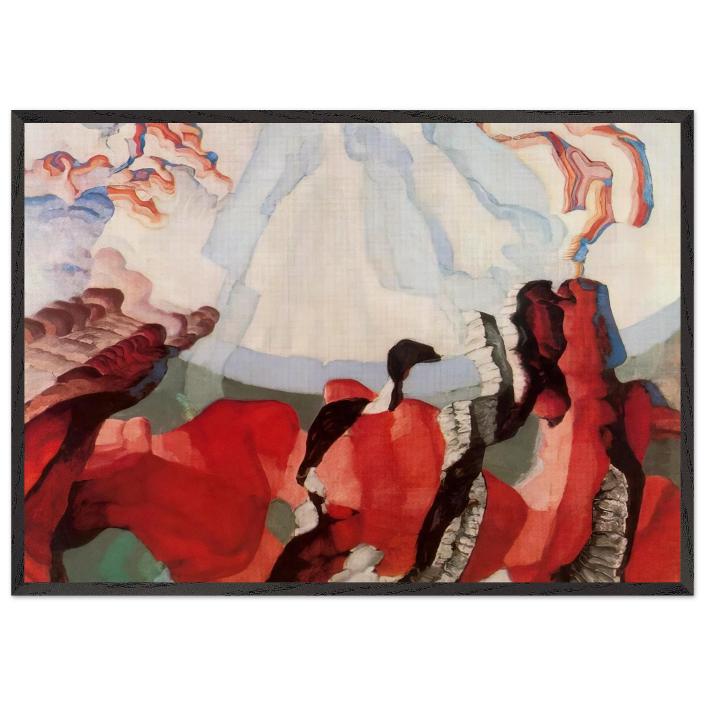 Creation - Frantisek Kupka 70x100 cm / 28x40 inches Framed Art Print – Black Wooden Frame