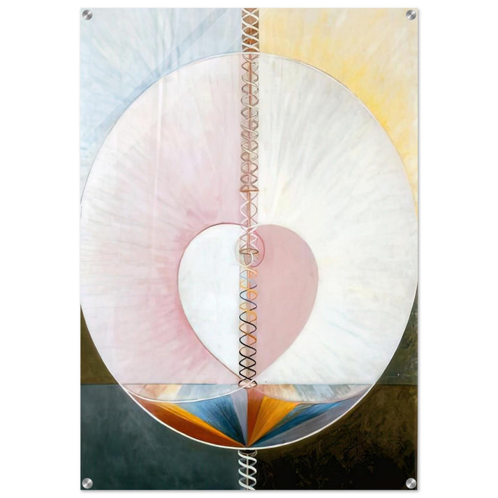 WHAT A HUMAN BEING IS 1910 - Hilma af Klint Acrylic Print - 70x100 cm / 28x40″ inches