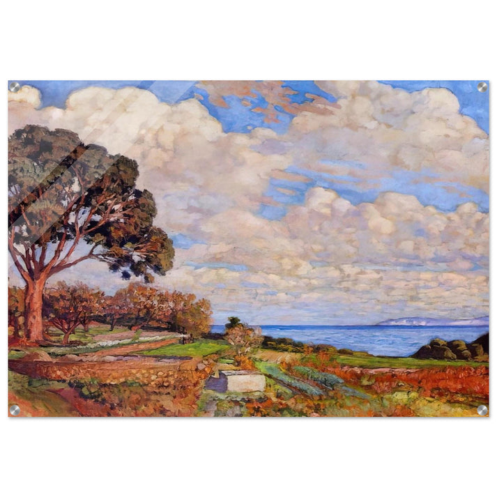LARGE TREE NEAR THE SEA 1919 - Theo van Rysselberghe Acrylic Print - 70x100 cm / 28x40″ inches