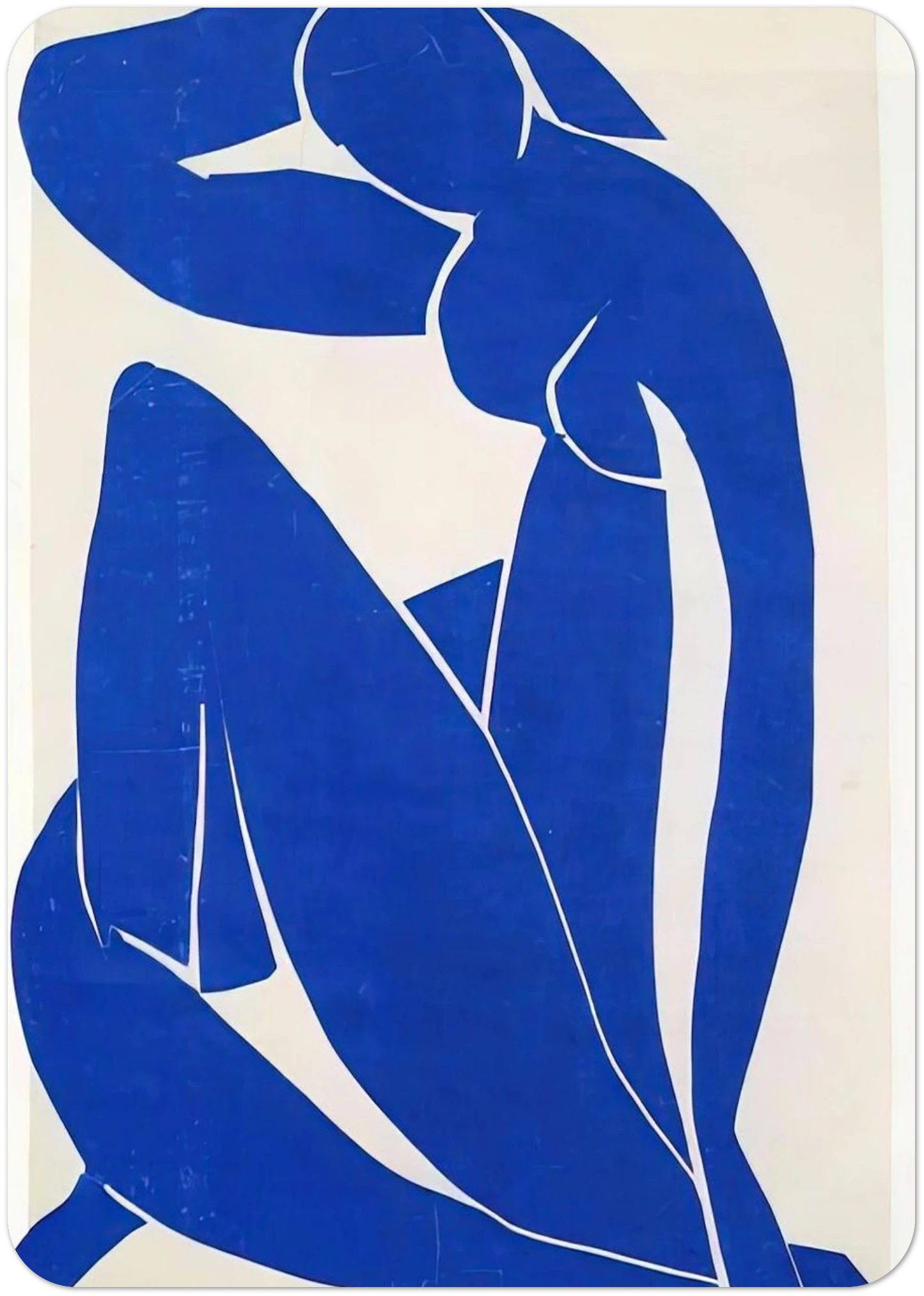 BLUE NUDE 1952 By Henri Matisse Pack of 10 Post Cards | Henri Matisse Post Cards | A6 (10.5 x 14.8 cm) - 4.1 x 5.8 inches