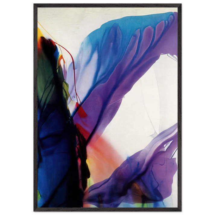 Phenomena Yonder Near - Paul Jenkins 70x100 cm / 28x40 inches Framed Art Print – Black Wooden Frame