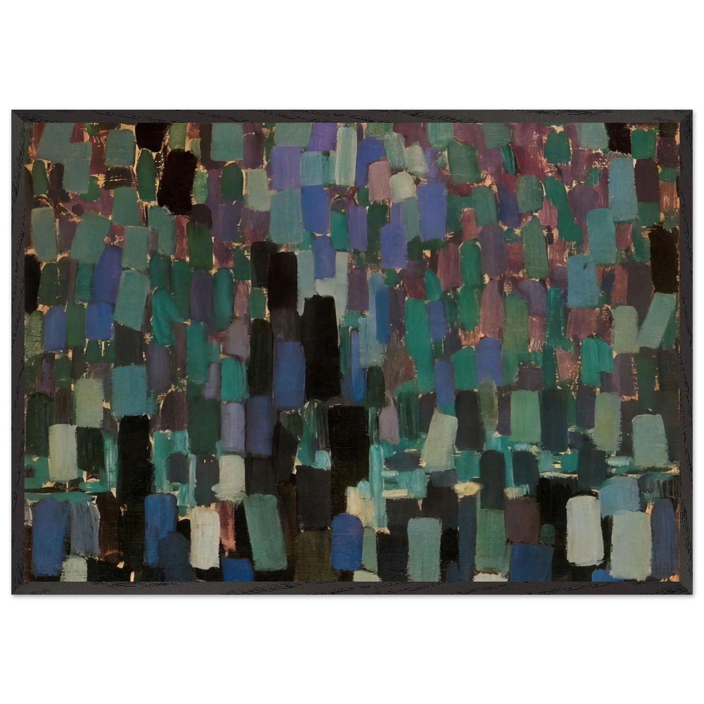 Nocturne N2 - Frantisek Kupka 70x100 cm / 28x40 inches Framed Art Print – Black Wooden Frame