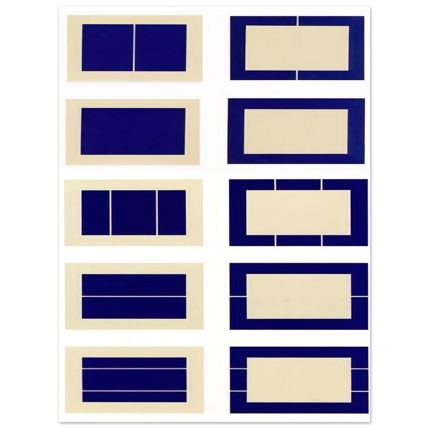 Donald Judd - Untitled S.# 167-176 - 1988 Fine Art Poster - Default Title