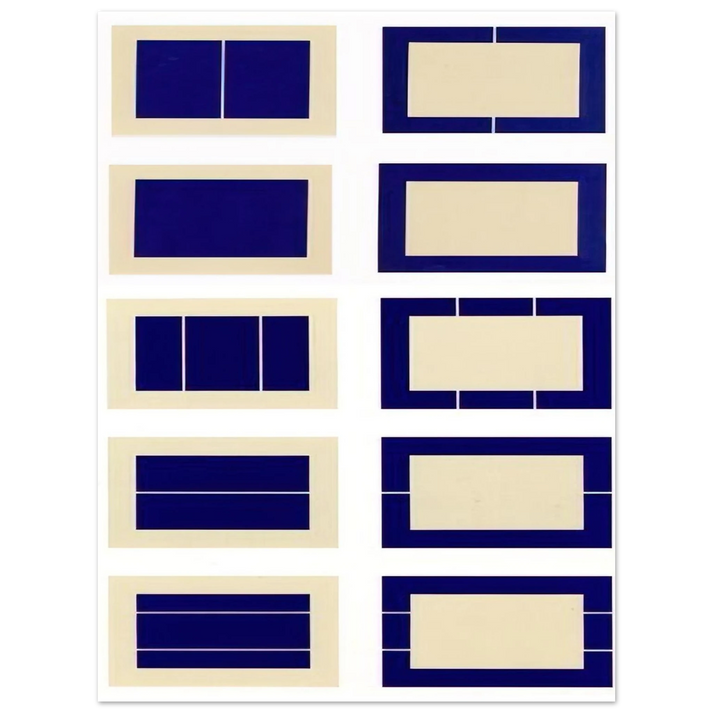 Donald Judd - Untitled S.# 167-176 - 1988 75x100 cm / 30x40inches Fine Art Poster