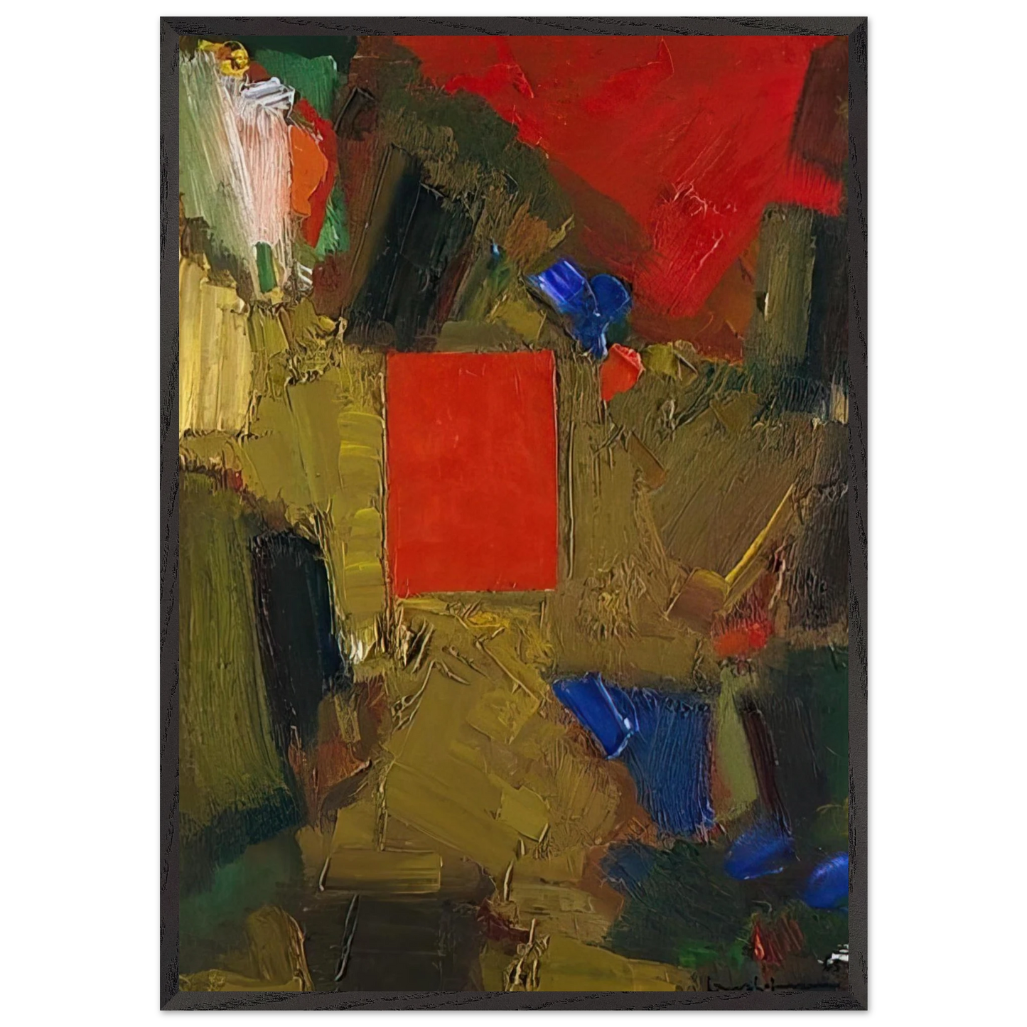 Profound Longing - Hans Hofmann Framed Art Print – Black Wooden Frame - Default Title - -Framed Art Print