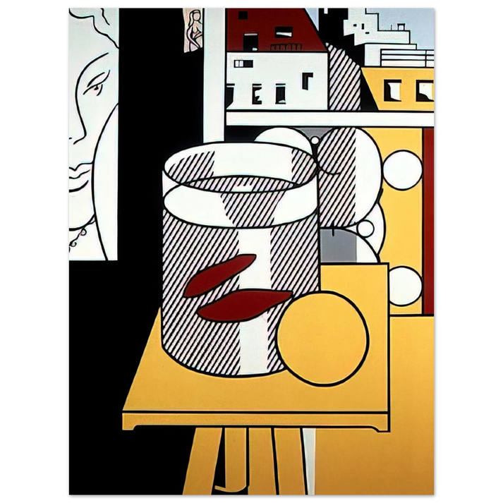 Roy Lichtenstein - STILL LIFE WITH GOLDFISH 1974 75x100 cm / 30x40inches Fine Art Poster