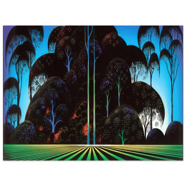 Eyvind Earle - Forest Bouquet 75x100 cm / 30x40inches Fine Art Poster